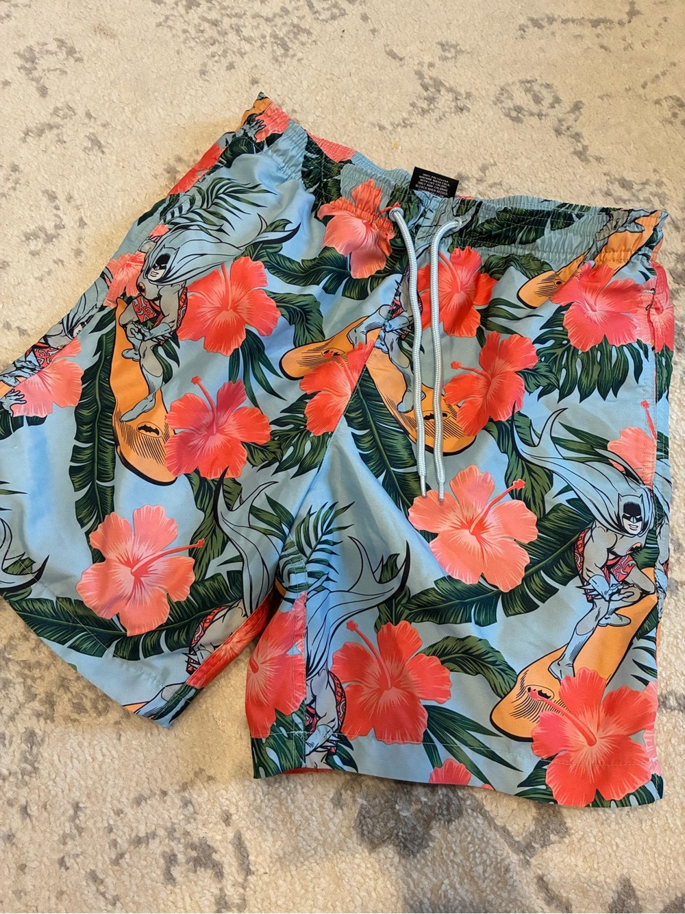 Men’s Tropical Batman Swim Trunks